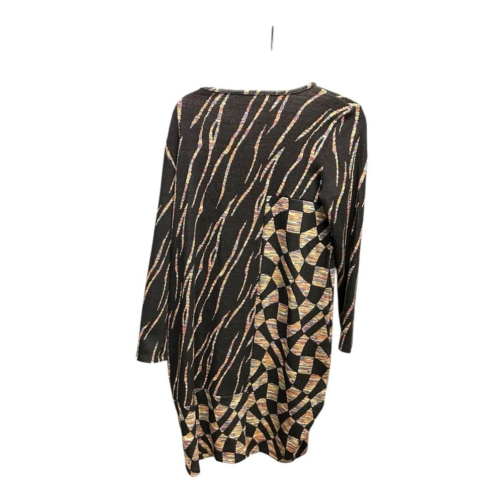 Abstract Print Balloon Hem Shea Dress - Kaleidoscope by Kozan Size S - Picture 2 of 5